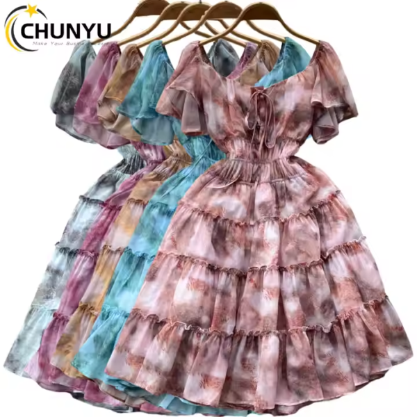 High Waist Mini Dress