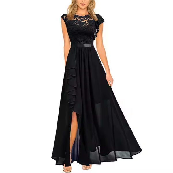 Wholesale Independent Station Europe and the United States Explosive Dress Evening Gown Lace Highwaist Long Skirt - Image 2