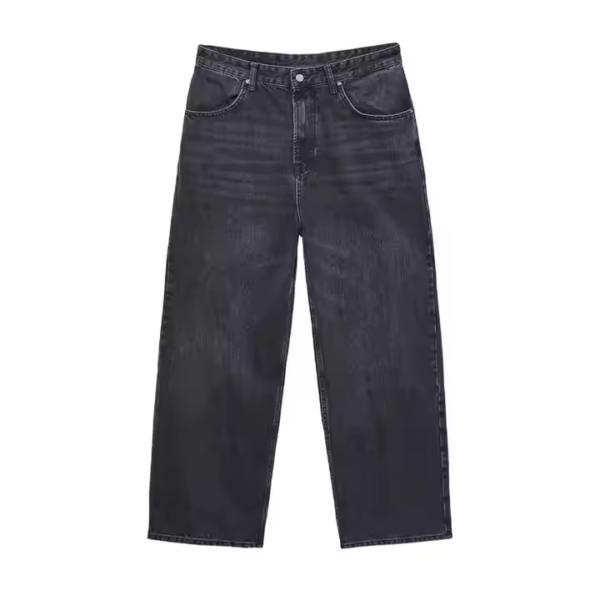 Factory Custom Wholesale Straight Denim Trousers Men's Baggy Jeans - Image 5
