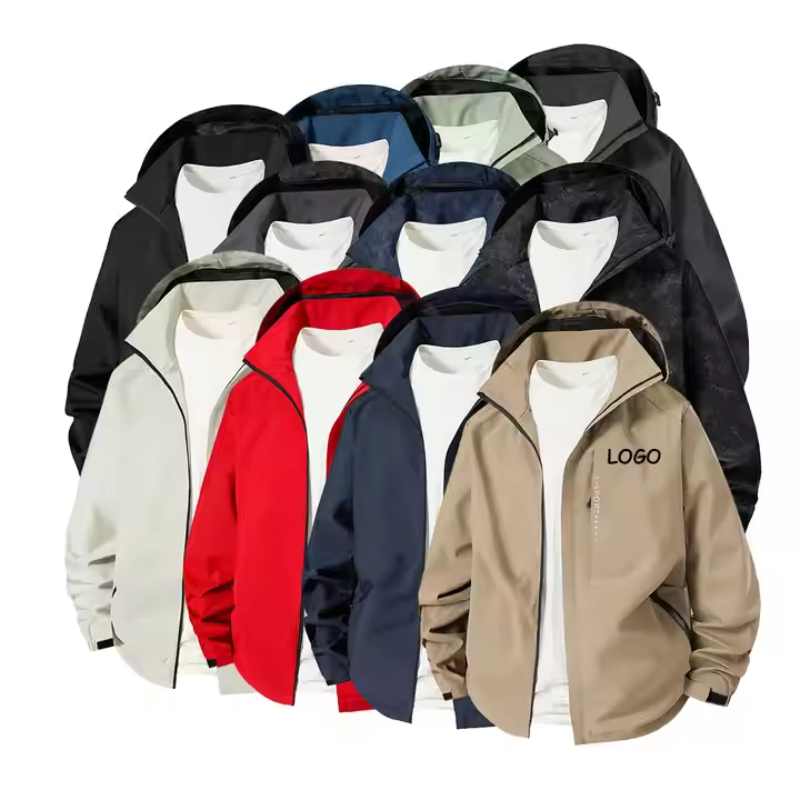 Oem Custom Men’s Sports Hiking Outdoor Jacket Unisex Running Windproof Plus Size Windbreaker Jacket for Men