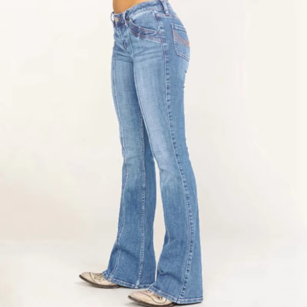 Waist Bootcut Jeans Women2