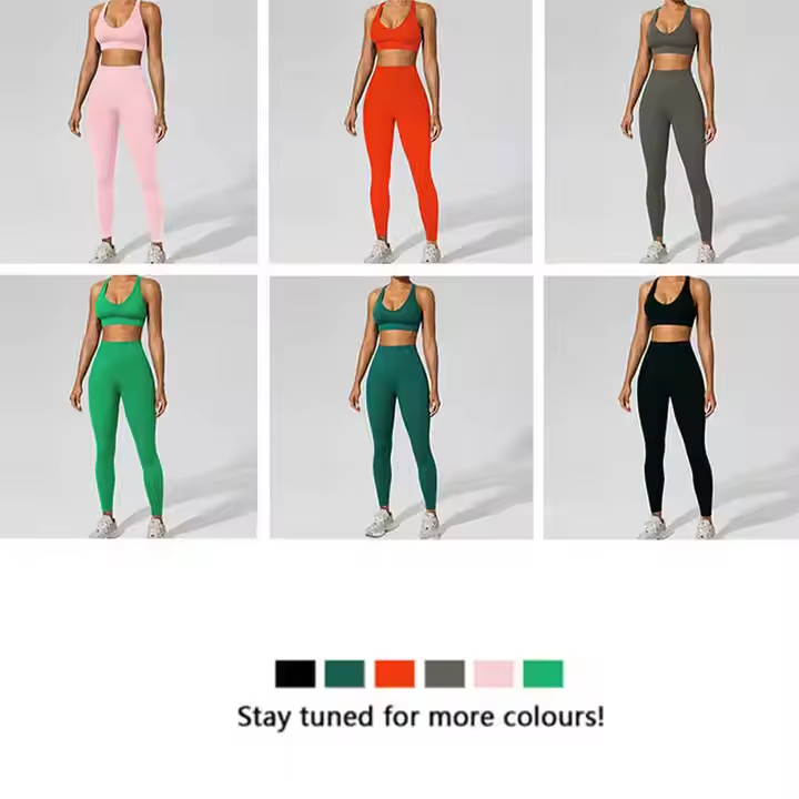 3 Piece Seamless Wear Gym Fitness Yoga Clothing Activewear Sets Women Sportswear Butt Lift Workout Clothes for Women