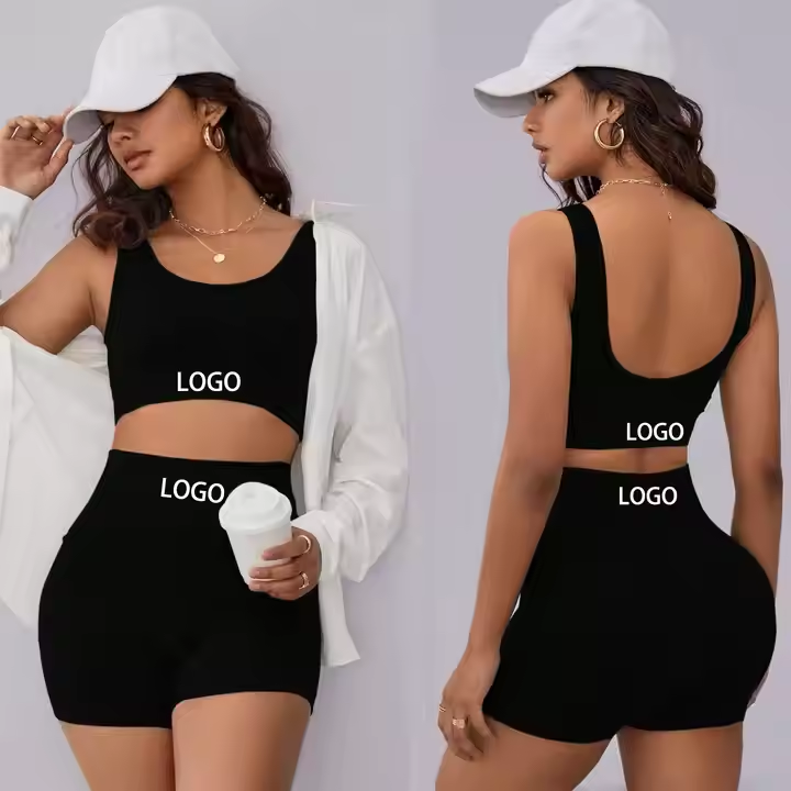 Sport Wear Women Yoga Set Fitness Seamless Running Shorts Workout Outfits Scrunch Butt Sports Set