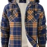ZITY Men's Flannel Hooded Jacket
