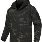 Men's Outdoor Waterproof Soft Shell Hooded Military Tactical Jacket