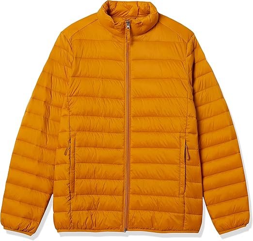 Essentials Men’s Packable Lightweight Water-Resistant Puffer Jacket (Available in Big & Tall)
