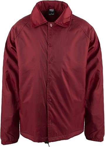 Shaka Wear Men’s Coach Jacket Burgundy