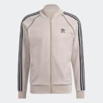 adidas Originals Men's Superstar Track Jacket Wonder Beige-Black